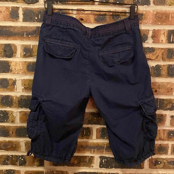 Polo Jeans Ralph Lauren cargo capris shorts, blue, Women’s sized 6 - Picture 8 of 8